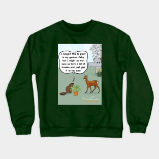 Deer plant Crewneck Sweatshirt